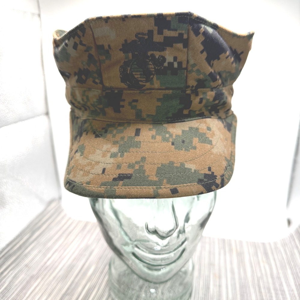 USMC MARPAT‎ Woodland Digital Camo Utility Cover Hat Small EGA Sekri Industries